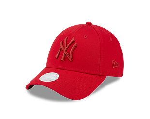 Dámská Kšiltovka New Era 9FORTY Womens MLB League Essential New York Yankees Scarlet / H Red