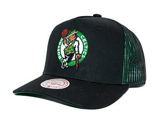 Kšiltovka Mitchell & Ness - NBA Tremor Trucker - Boston Celtics - Black