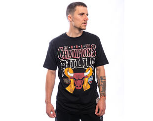 Triko Mitchell & Ness - NBA Big Champ Tee - Chicago Bulls - Black