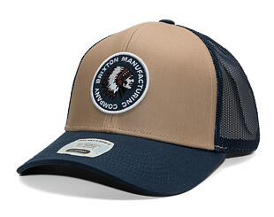 Kšiltovka Brixton - Rival Stamp X Mp Mesh Cap - Washed Navy/Washed Navy