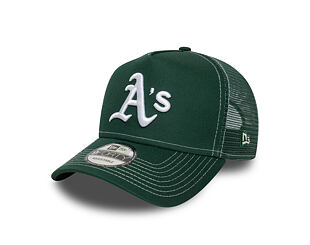 Kšiltovka New Era - MLB Contrast Stitch WS Retro 9FORTY Trucker - Oakland Athletics - Dark Green