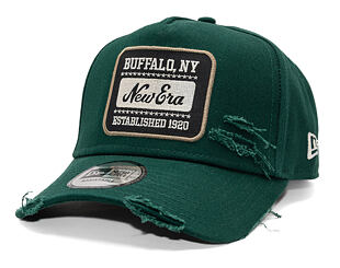 Kšiltovka New Era - Buffalo Distressed Patch 9FORTY A-Frame - Dark Green