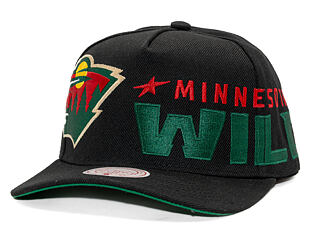 Kšiltovka Mitchell & Ness - NHL Busted Pro - Minnesota Wild - Black