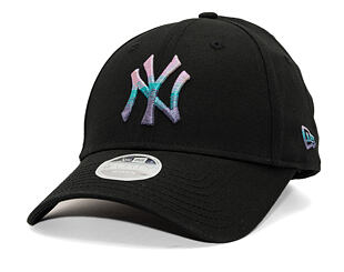 Womens Cap New Era - MLB Womens Metallic Logo 9FORTY - NY Yankees - Black / Ink Purple