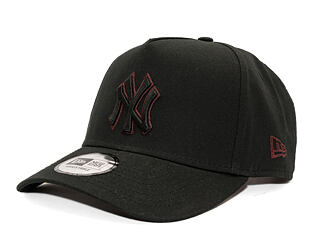 Cap New Era - MLB Team Outline 9FORTY A-Frame - NY Yankees - Black / Burgundy