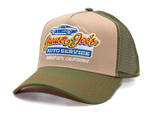 Kšiltovka Stetson - Trucker Cap Greaser Joe's - Green / Beige