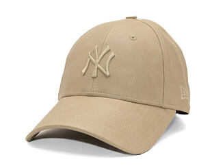 Womens Cap New Era - MLB PU Leather 9FORTY - NY Yankees - Stone