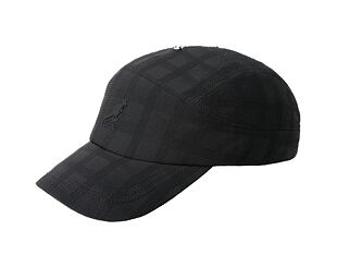 Cap Kangol - TRENDS PACK - Seersucker Drape 5-Panel - Black