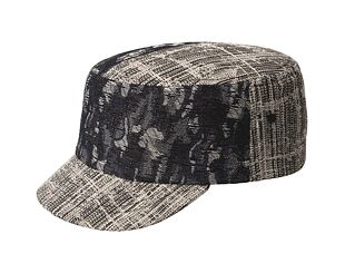 Cap Kangol - TRENDS PACK - Denim Mashup Army Cap - Black Topstitch