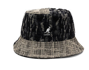 Bucket Hat Kangol - TRENDS PACK - Denim Mashup Bucket - Black Topstitch