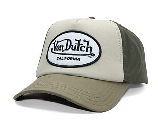 Cap Von Dutch - Trucker - Cali Patch Olive/White
