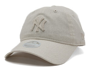 Womens Cap New Era - MLB Midi Linen 9TWENTY - NY Yankees - Stone