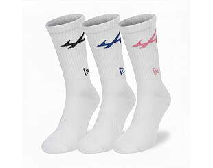 Socks New Era - F1 Logo Crew 3Pk - Alpine Racing - White
