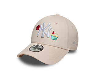 Kids Cap New Era - MLB Food Icon 9FORTY - NY Yankees - Blush Pink