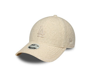 Womens Cap New Era - MLB Winter Borg Teddy 9FORTY M-CROWN - LA Dodgers - Cream