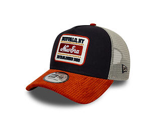 Cap New Era - Branded Patch Cord 9FORTY A-Frame Trucker - Navy / Warm Flame