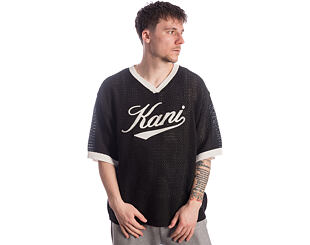 Tee Karl Kani - Cursive Varsity Crochet Boxy T-Shirt Black
