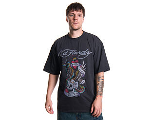 Tee Ed Hardy - Mens New York City Diamante Tshirt - Black