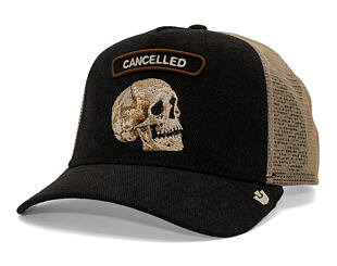 Cap Goorin - Cancelled Denim Rocker - Skull - Black Denim