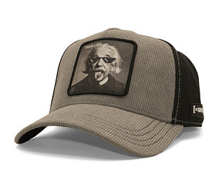 Cap Capslab - Einstein Thug Life Trucker - Grey Corduroy / Black