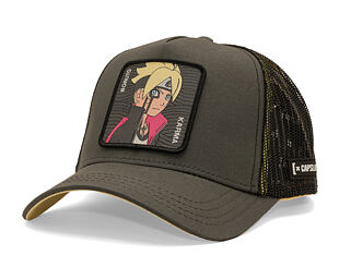 Cap Capslab - Boruto Trucker - Boruto Karma - Olive / Black