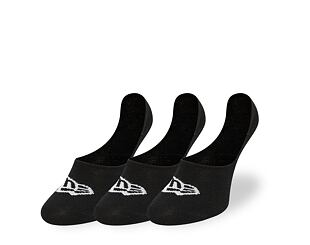 New Era Flag Invisible 3Pack Black Socks