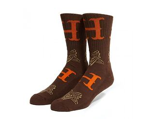 HUF × Thrasher Duality Sock Chocolate Socks