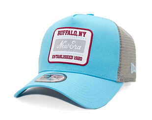 Kšiltovka New Era - Branded Buffalo Patch 9FORTY Trucker - Blue