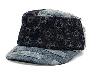 Cap Kangol - TRENDS PACK - Denim Mashup Army Cap - Blue Picnic