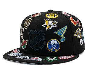 Cap New Era - NHL All Over Logo 59FIFTY - Black