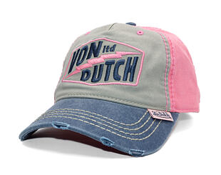 Cap Von Dutch - Trucker - Limited Olive/Pink/Distressed Denim