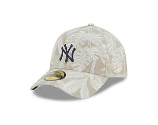 Cap New Era - MLB Three Looms "Leafy Palm" 59FORTY A-Frame - NY Yankees - Stone