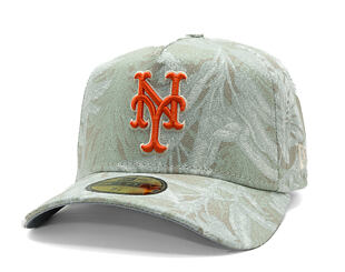 Cap New Era - MLB Three Looms "Leafy Palm" 59FORTY A-Frame - NY Mets - Stone