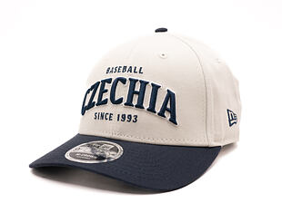 Cap New Era - Contrast Visor M-CROWN 9FORTY - Baseball Czechia - Ivory