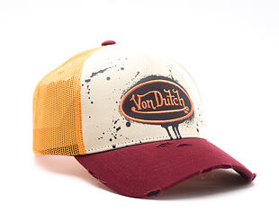 Cap Von Dutch - Baseball - Print & Embroidery - Red / Yellow