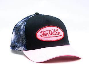 Womens Cap Von Dutch - Baseball - Galaxy Mesh Patch - Black / Pink