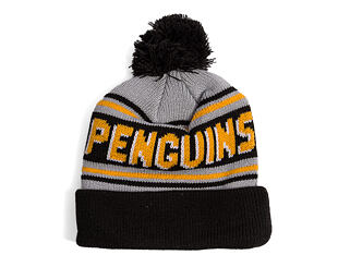 Beanie New Era - NHL Evergreen Wordmark Pom Medium Knit - Pittsburgh Penguins - Team Color
