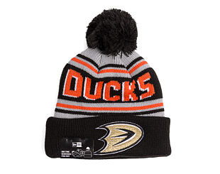 Beanie New Era - NHL Evergreen Wordmark Pom Medium Knit - Anaheim Ducks - Team Color