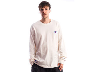 Longsleeve Tee Champion - White Long Sleeve Crewneck T-Shirt