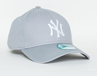 New Era 9FORTY MLB League Basic New York Yankees Strapback Grey / White Cap
