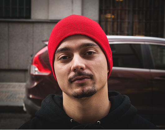 New Era Seasonal Skull Scarlet Winter Beanie