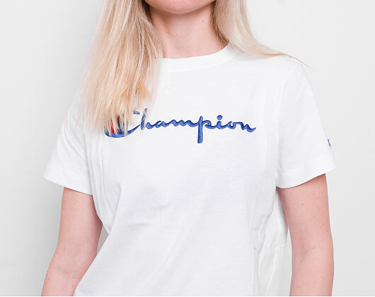 Champion Crewneck T-Shirt White 110992 WW001 Womens T-Shirt