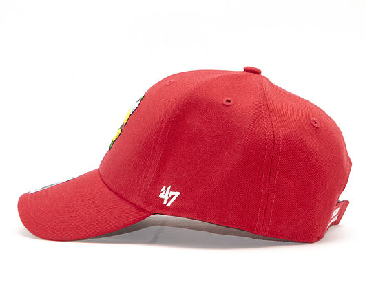 '47 Brand Chicago Blackhawks MVP Red Strapback Cap