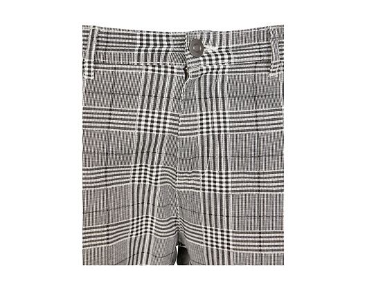 Urban Classics TB3138 AOP Glencheck Cargo Jog Pants White/Black