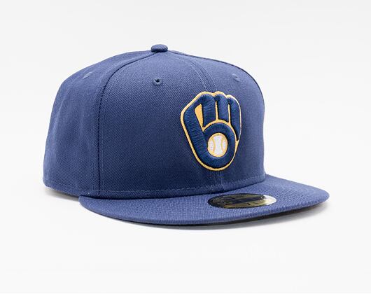 New Era 59FIFTY MLB Authentic Performance Milwaukee Brewers Fitted Team Color Cap