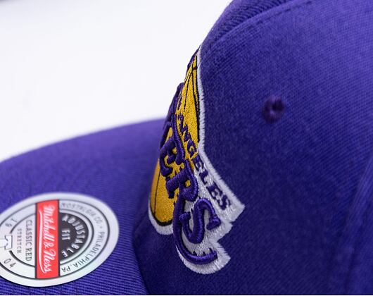 Mitchell & Ness Team Ground 2.0 Stretch Snapback Los Angeles Lakers Purple Cap