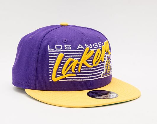New Era 9FIFTY NBA Team Wordmark Los Angeles Lakers Snapback Team Color Cap