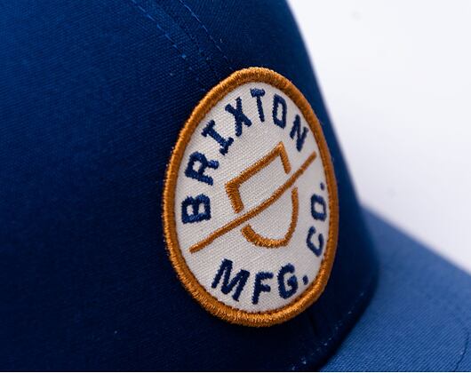 BRIXTON Crest X MP Mesh Cap Washed Navy Joe Bue White