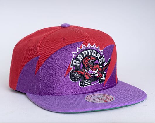 Mitchell & Ness Toronto Raptors Sharktooth Snapback HWC Red / Purple Cap