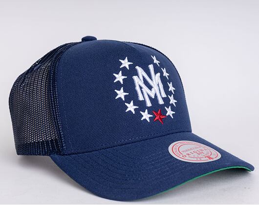 Mitchell & Ness Branded Essential Stars Trucker Snapback Navy Cap